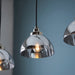 Endon 100047 Caspa 3lt Pendant Bright nickel plate & mirrored glass 3 x 7W LED E14 (Required) - westbasedirect.com