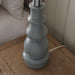 Endon 100166 Provence 1lt Table Blue grey glaze & satin nickel plate 10W LED E27 (Required) - westbasedirect.com