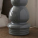 Endon 100166 Provence 1lt Table Blue grey glaze & satin nickel plate 10W LED E27 (Required) - westbasedirect.com