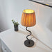 Endon 100958 Wriggle 1lt Table Matt black & natural raffia 7W LED E14 (Required) - westbasedirect.com