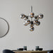 Endon 101147 Oscar 11lt Pendant Black chrome plate & smoked mirror glass 11 x 3W LED G9 (Required) - westbasedirect.com