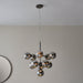 Endon 101147 Oscar 11lt Pendant Black chrome plate & smoked mirror glass 11 x 3W LED G9 (Required) - westbasedirect.com