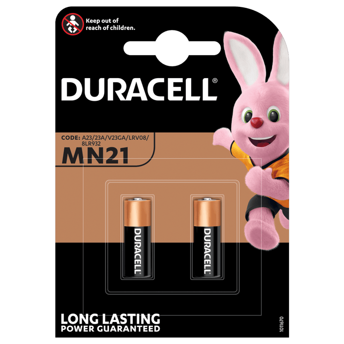 Duracell Specialty MN21 A23 LRV08 Batteries | 2 Pack - westbasedirect.com