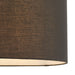 Endon 101181 Cylinder 1lt Shade Black fabric 10W LED E27 or B22 (Required) - westbasedirect.com