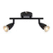 Saxby 101329 Amalfi 2lt bar spotlight black 35W Matt black paint 2 x 35W GU10 reflector (Required) - westbasedirect.com