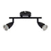 Saxby 101329 Amalfi 2lt bar spotlight black 35W Matt black paint 2 x 35W GU10 reflector (Required) - westbasedirect.com