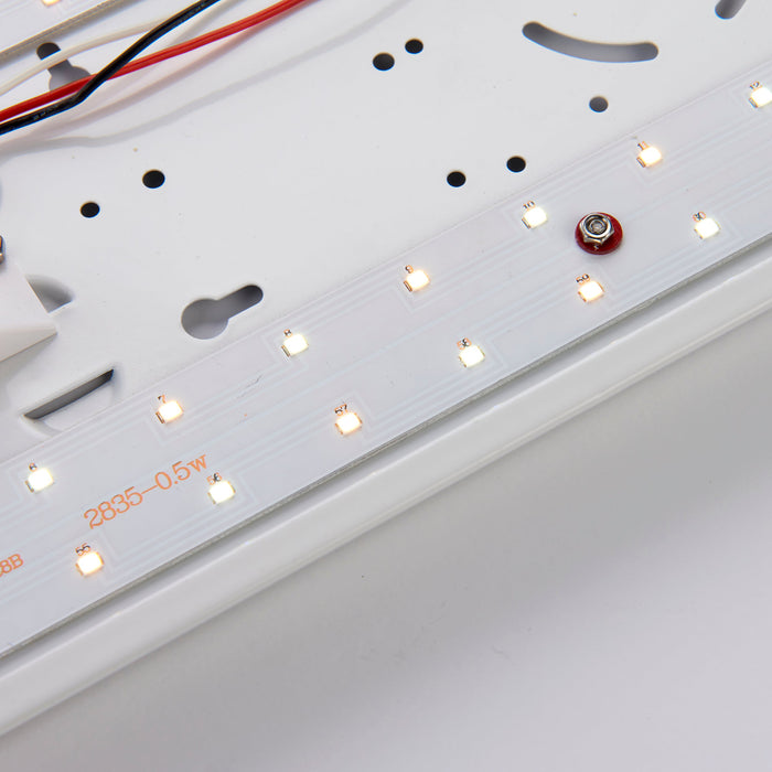 Saxby 101336 DualLED 4FT 38W Matt white paint & opal pc 38W LED module (SMD 2835) CCT ( ) - westbasedirect.com