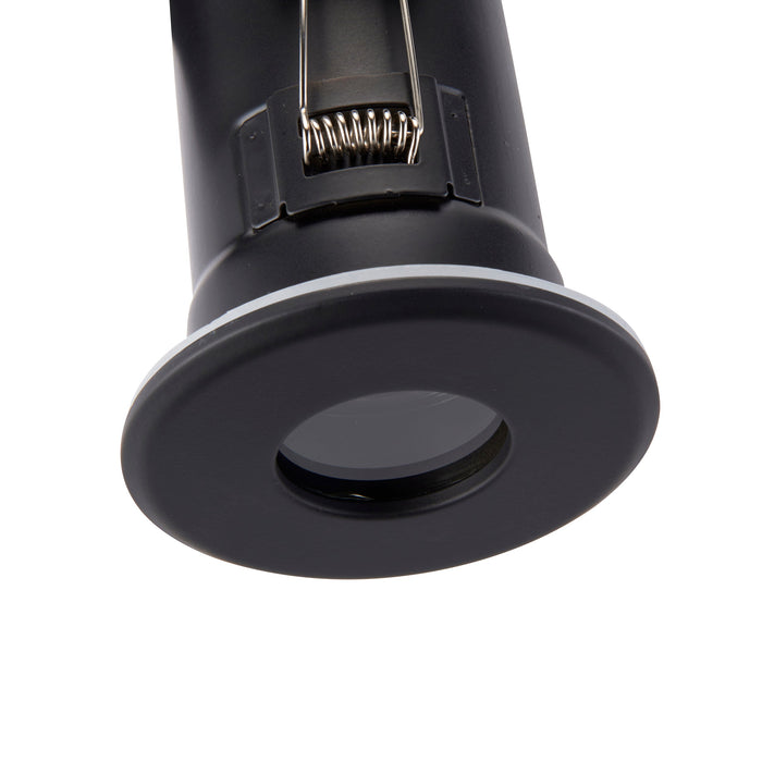 Saxby 101344 ShieldPLUS iP65 IP65 50W Matt black paint 50W GU10 reflector (Required) - westbasedirect.com