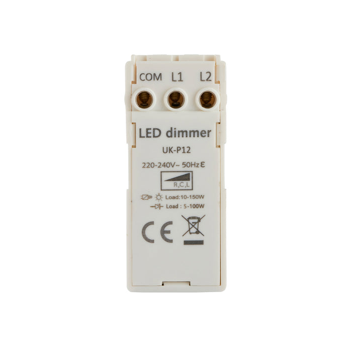 Saxby 101345 Dimmer Module 100W Universal Gloss white pc - westbasedirect.com