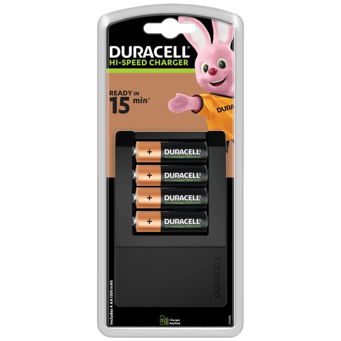 Duracell CEF15 Expert Battery Charger + 4xAA - westbasedirect.com