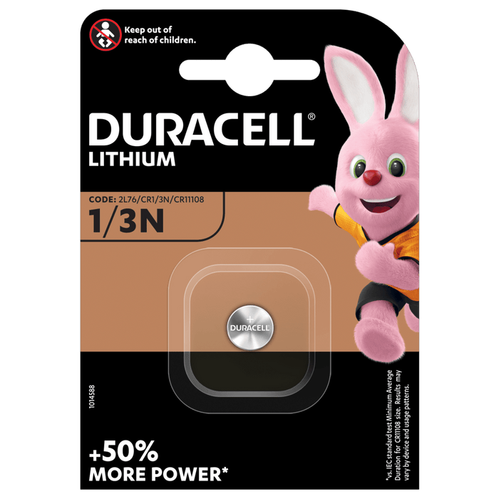 Duracell Specialty DL1/3N CR1/3N 2L76 Button Cell Battery | 1 Pack - westbasedirect.com