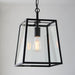 Endon 101541 Hurst 1lt Pendant Matt black & clear glass 10W LED E27 (Required) - westbasedirect.com