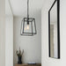 Endon 101541 Hurst 1lt Pendant Matt black & clear glass 10W LED E27 (Required) - westbasedirect.com