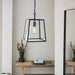 Endon 101541 Hurst 1lt Pendant Matt black & clear glass 10W LED E27 (Required) - westbasedirect.com