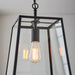 Endon 101541 Hurst 1lt Pendant Matt black & clear glass 10W LED E27 (Required) - westbasedirect.com