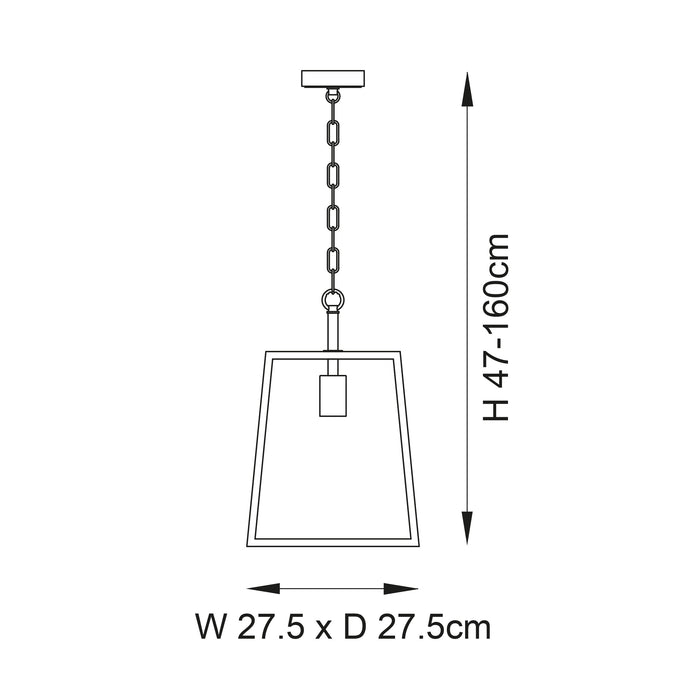 Endon 101541 Hurst 1lt Pendant Matt black & clear glass 10W LED E27 (Required) - westbasedirect.com