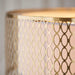 Endon 101569 Cordero 3lt Pendant Gold effect plate, white fabric & frosted glass 3 x 10W LED E27 (Required) - westbasedirect.com