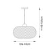 Endon 101572 Bali 1lt Pendant Natural bamboo, white PC & matt black 10W LED E27 (Required) - westbasedirect.com