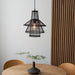 Endon 101675 Minato 1lt Pendant Dark bamboo & matt black 10W LED E27 (Required) - westbasedirect.com