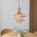 Endon 101676 Minato 1lt Pendant Natural bamboo & matt black 10W LED E27 (Required) - westbasedirect.com