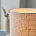 Endon 101680 Durban 1lt Table Natural eucalyptus wood & natural linen 10W LED E27 (Required) - westbasedirect.com