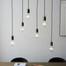 Endon 101684 Stellan 6lt Pendant Oak stained plywood & anthracite finish 6 x 10W LED E27 (Required) - westbasedirect.com