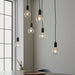 Endon 101684 Stellan 6lt Pendant Oak stained plywood & anthracite finish 6 x 10W LED E27 (Required) - westbasedirect.com