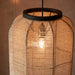 Endon 101689 Zaire 1lt Pendant Natural linen, dark plywood & matt black 10W LED E27 (Required) - westbasedirect.com