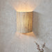 Endon 101690 Longshore 1lt Wall Natural seagrass & matt black 10W LED E27 (Required) - westbasedirect.com