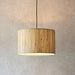 Endon 101691 Longshore 1lt Pendant Natural seagrass & matt black 10W LED E27 (Required) - westbasedirect.com