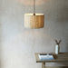 Endon 101691 Longshore 1lt Pendant Natural seagrass & matt black 10W LED E27 (Required) - westbasedirect.com