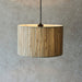 Endon 101691 Longshore 1lt Pendant Natural seagrass & matt black 10W LED E27 (Required) - westbasedirect.com