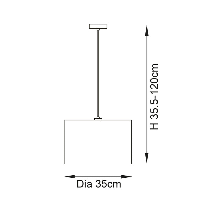 Endon 101691 Longshore 1lt Pendant Natural seagrass & matt black 10W LED E27 (Required) - westbasedirect.com