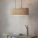 Endon 101692 Longshore 2lt Pendant Natural seagrass & matt black 2 x 10W LED E27 (Required) - westbasedirect.com