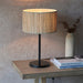 Endon 101693 Longshore 1lt Table Natural seagrass & matt black 10W LED E27 (Required) - westbasedirect.com