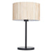 Endon 101693 Longshore 1lt Table Natural seagrass & matt black 10W LED E27 (Required) - westbasedirect.com