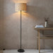 Endon 101694 Longshore 1lt Floor Natural seagrass & matt black 10W LED E27 (Required) - westbasedirect.com