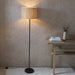 Endon 101694 Longshore 1lt Floor Natural seagrass & matt black 10W LED E27 (Required) - westbasedirect.com