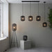 Endon 101698 Mathias 3lt Pendant Dark bamboo & plywood with matt black paint 3 x 10W LED E27 (Required) - westbasedirect.com