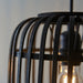 Endon 101698 Mathias 3lt Pendant Dark bamboo & plywood with matt black paint 3 x 10W LED E27 (Required) - westbasedirect.com