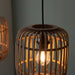 Endon 101775 Mathias 3lt Pendant Natural bamboo, plywood & matt black paint 3 x 10W LED E27 (Required) - westbasedirect.com