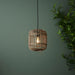 Endon 101777 Mathias 1lt Pendant Natural bamboo, plywood & matt black paint 10W LED E27 (Required) - westbasedirect.com