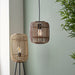 Endon 101777 Mathias 1lt Pendant Natural bamboo, plywood & matt black paint 10W LED E27 (Required) - westbasedirect.com