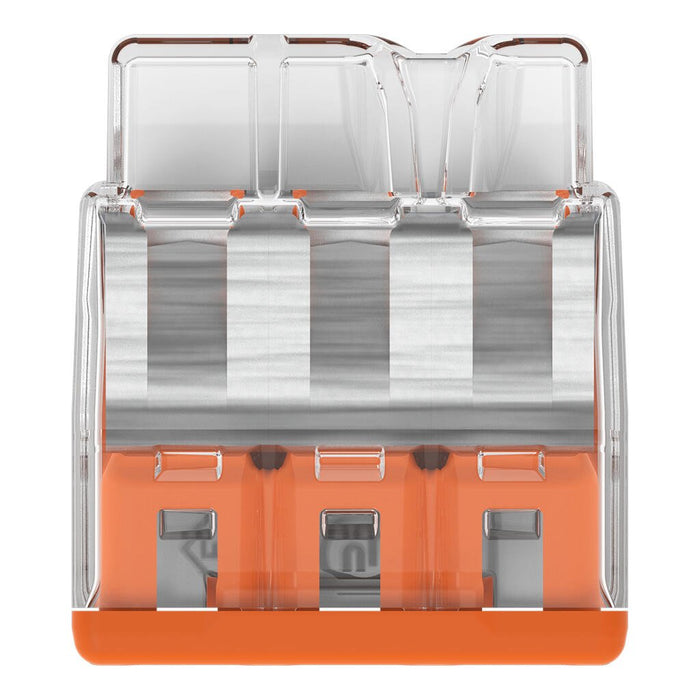 Wago 2773-403 3 Way 4mm² Compact Pushwire Connector Orange (100 Full Box)