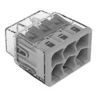 Wago 2773-406 6 Way 4mm² Compact Pushwire Connector Grey (50 Full Box)