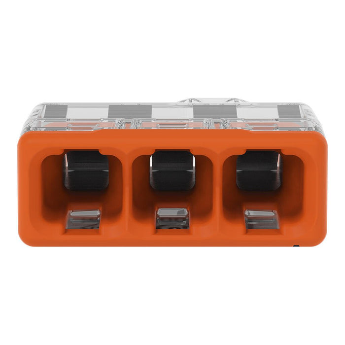 Wago 2773-403 3 Way 4mm² Compact Pushwire Connector Orange (100 Full Box)