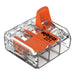 Wago 221-613 6mm² 3-Way Compact Splicing Connector - Transparent - westbasedirect.com