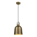 Endon 102545 Lazenby 1lt Pendant Antique brass plate 10W LED E27 (Required) - westbasedirect.com