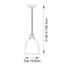 Endon 102545 Lazenby 1lt Pendant Antique brass plate 10W LED E27 (Required) - westbasedirect.com