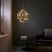 Endon 102608 Muni 1lt Pendant Gold effect plate with clear & gold glass 8.53W LED (SMD 2835) Warm White - westbasedirect.com